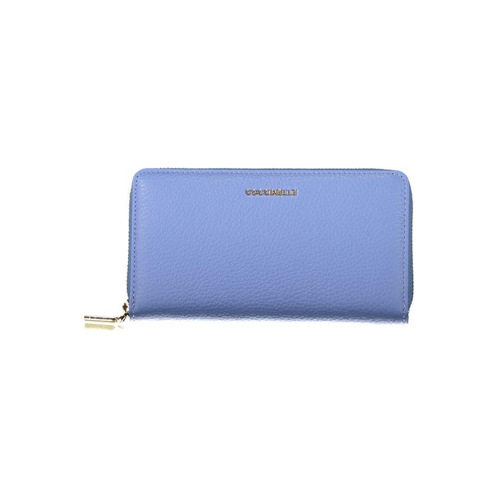 Coccinelle Light Blue Leather Women Wallet CO-34847