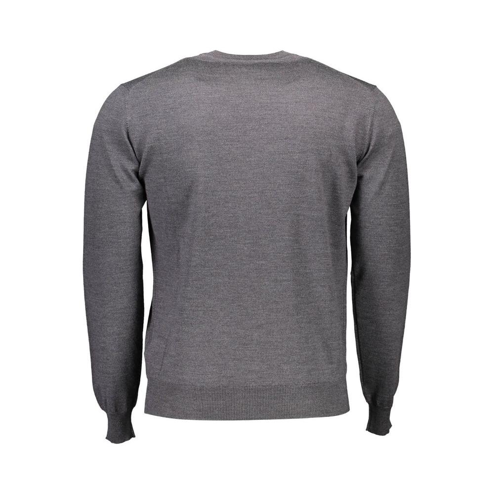 Harmont & Blaine Gray Wool Men Sweater