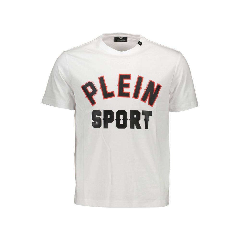 Plein Sport White Cotton Men T-Shirt