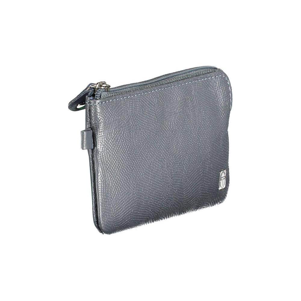 Sergio Tacchini Blue Leather Wallet