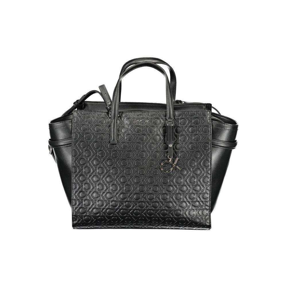 Calvin Klein Black Polyester Women Handbag CA-38144