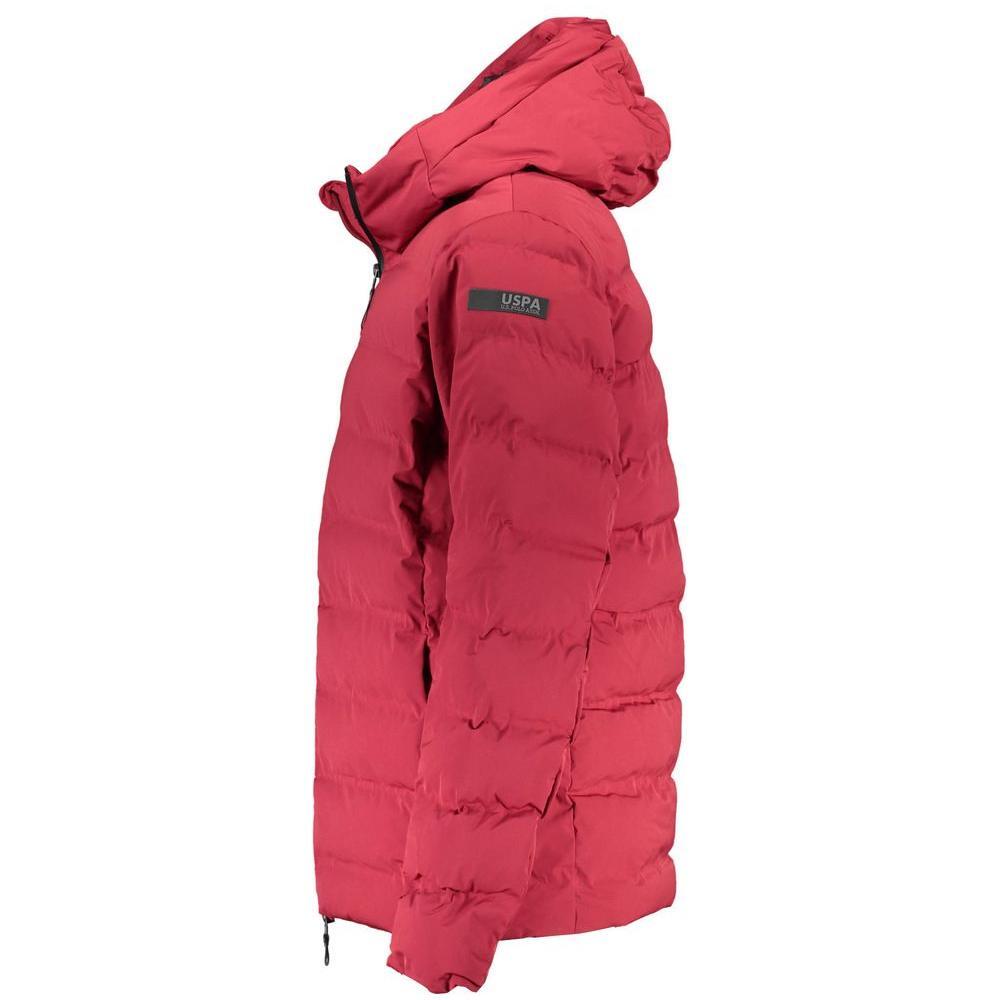 U.S. POLO ASSN. Red Polyamide Men Jacket US-4720-IT56 | 3XL