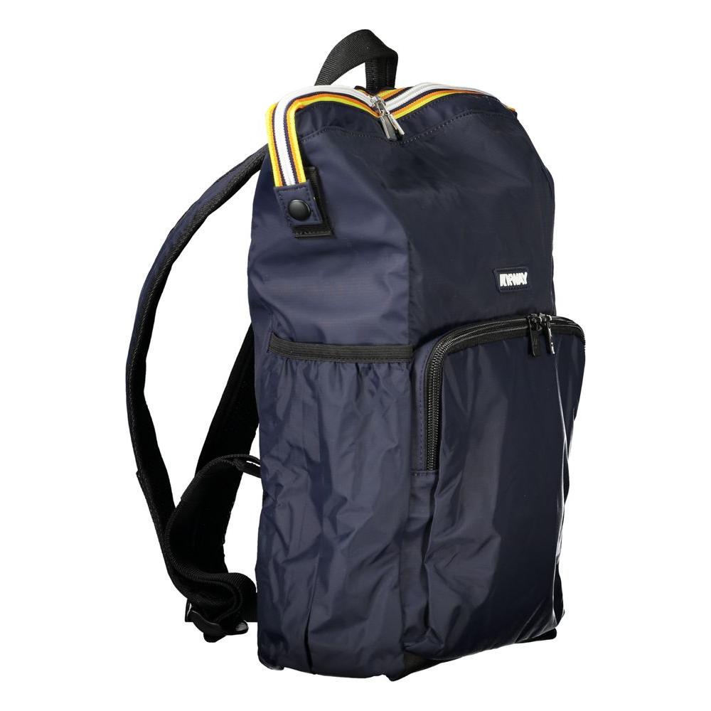 K-WAY Blue Polyamide Men Backpack