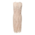 Dolce & Gabbana Beige Floral Lace Sleeveless Sheath Dress DR281296-36