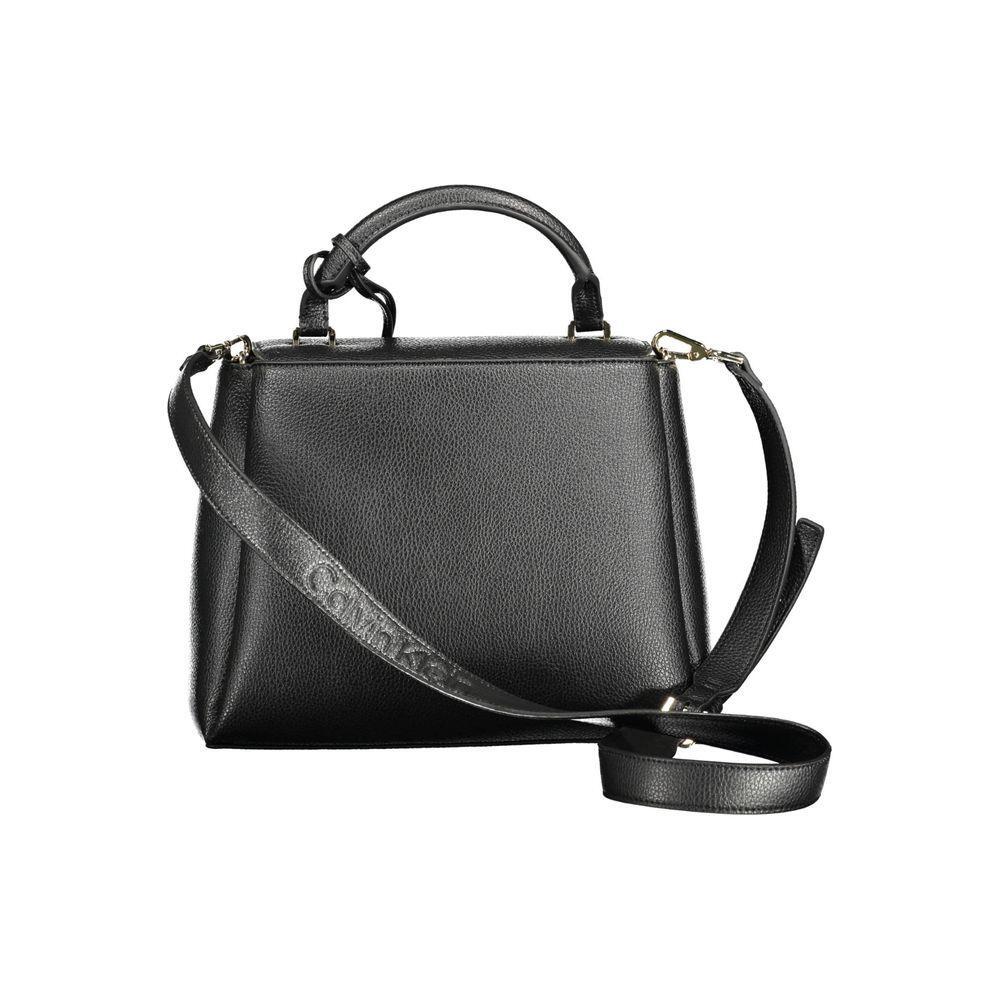 Calvin Klein Black Polyester Women Handbag CA-37968