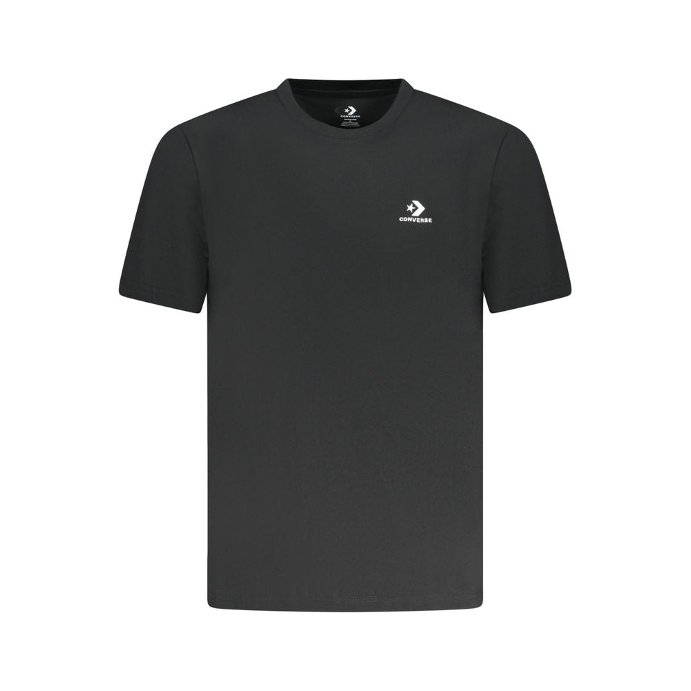 Converse Black Cotton Men T-Shirt CO-38356-XXL