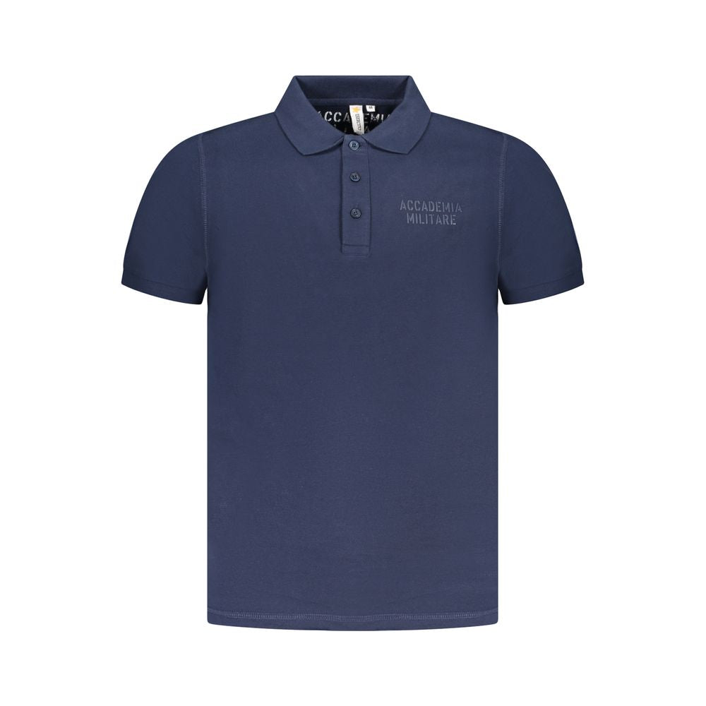 Accademia Militare Blue Cotton Polo Shirt AC-36534-S