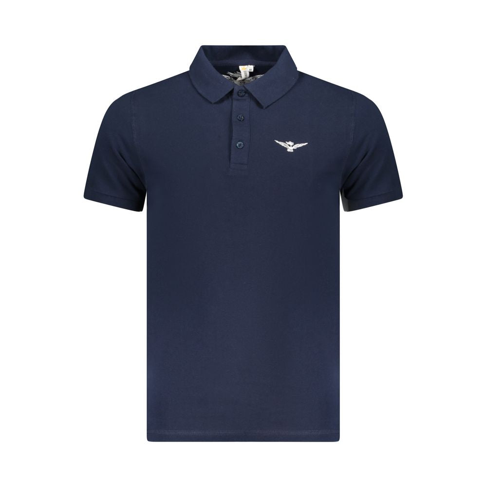 Accademia Militare Blue Cotton Polo Shirt AC-36537-S