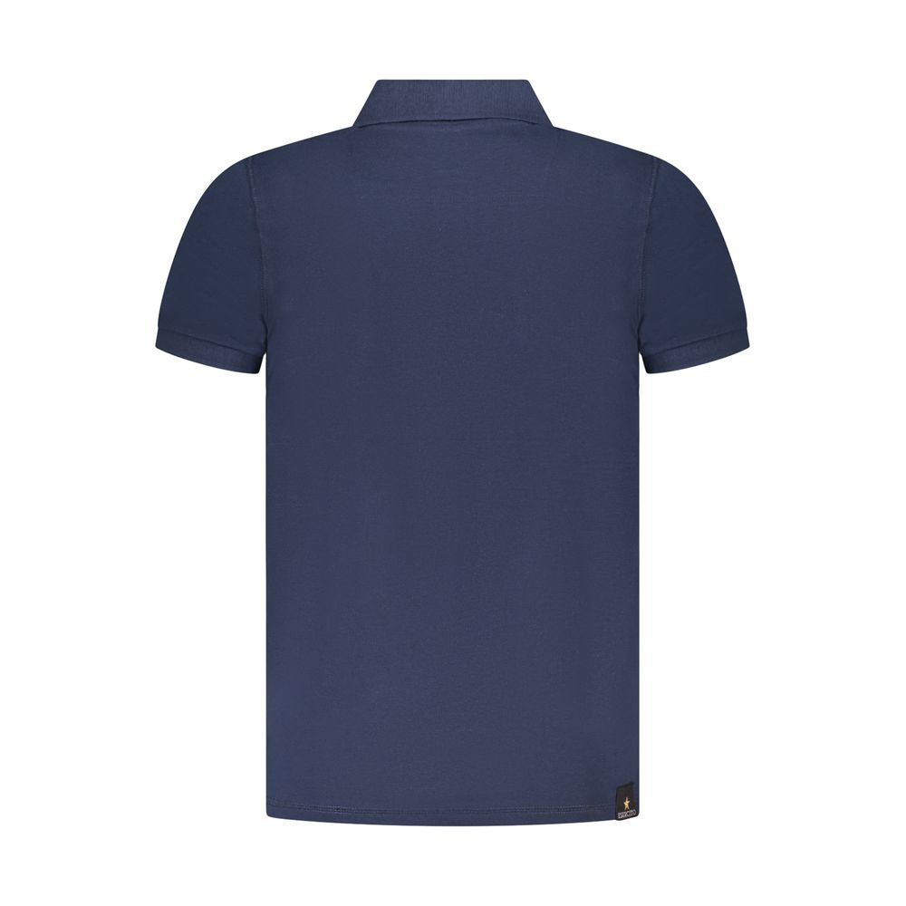 Accademia Militare Blue Cotton Polo Shirt AC-36549-S