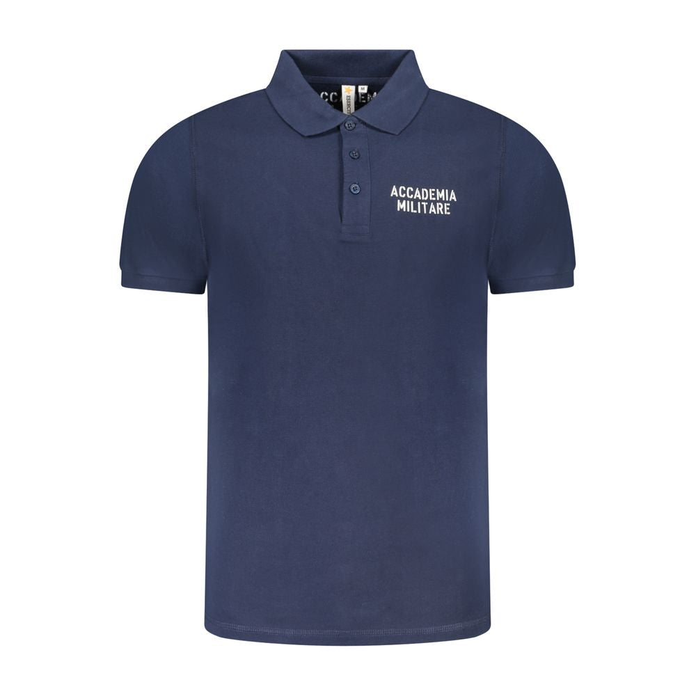 Accademia Militare Blue Cotton Polo Shirt AC-36568-S