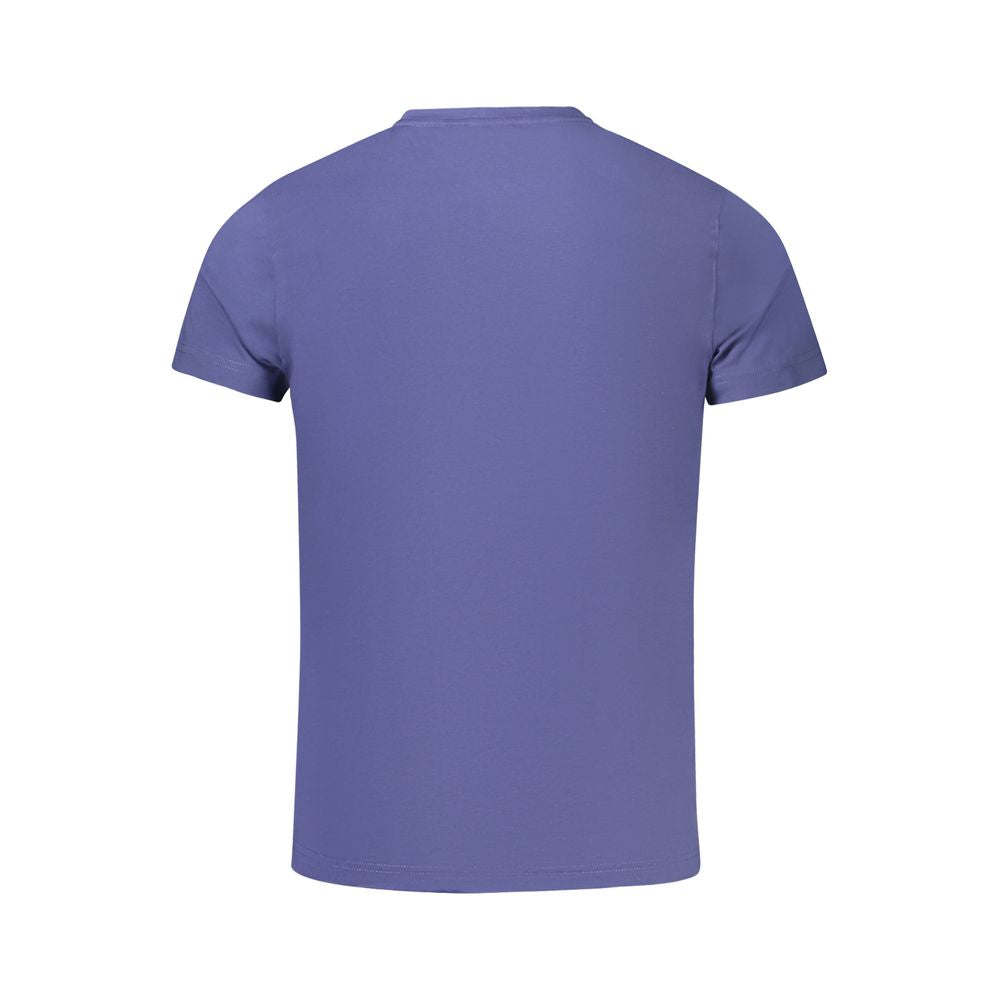 K-WAY Blue Cotton Men T-Shirt KW-38793-S