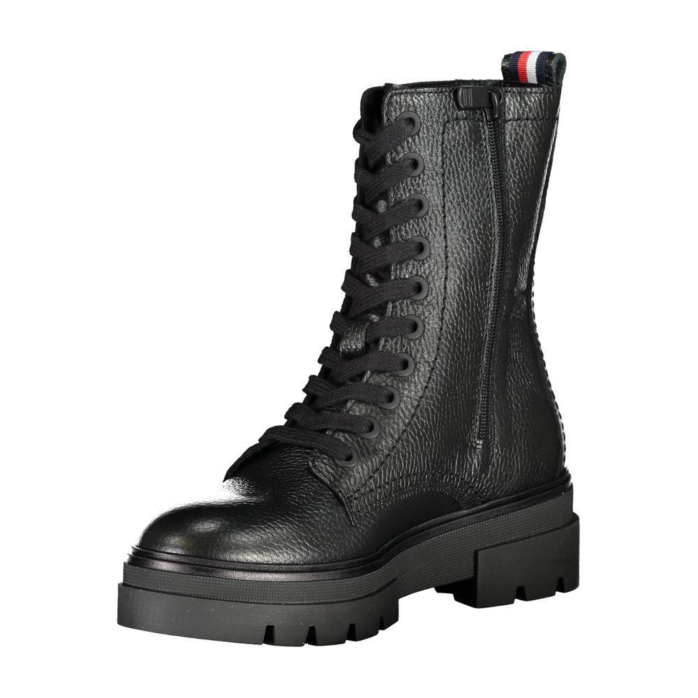 Tommy Hilfiger Black Polyester Boot TO-25015-EU36/US6