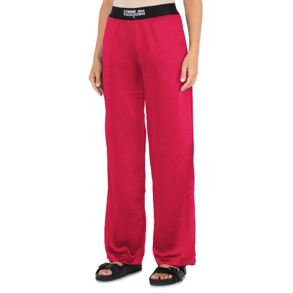 Comme Des Fuckdown Fuchsia Polyester Jeans & Pant CO-13542-S