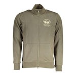 La Martina Green Cotton Sweater LA-17142-L