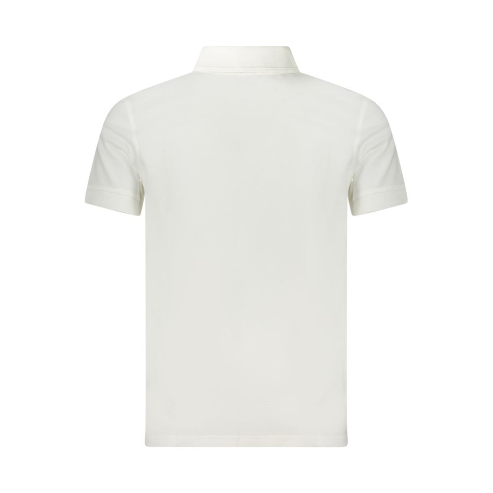 Hugo Boss White Cotton Polo Shirt