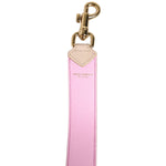 Dolce & Gabbana Beige Pink Leather Handbag Accessory Shoulder Strap