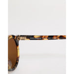 Dolce & Gabbana Brown Acetate Round Leopard Print Eyewear Sunglasses