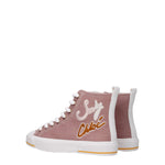 See By Chloé Pink Fabric High Tops SE-8547169206537-EU36/US6