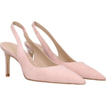 Stuart Weitzman Pink Leather Mid Heel Pumps ST-8547313713417-EU35.5/US5.5