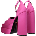Versace Pink Satin Platforms VE-8547327410441-EU36/US6