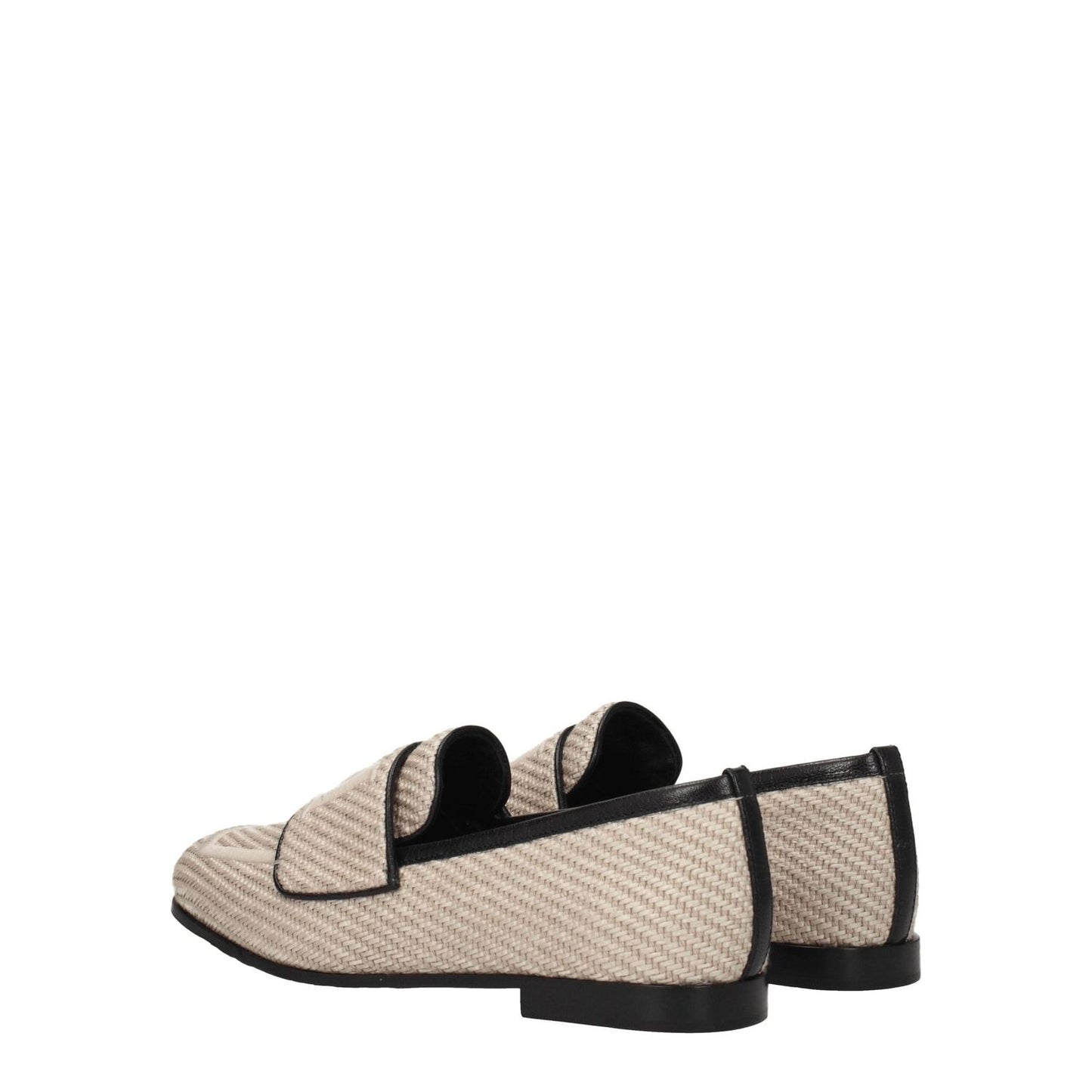Max Mara Beige Fabric Slip-On Loafers MA-8547354280201-EU36/US6