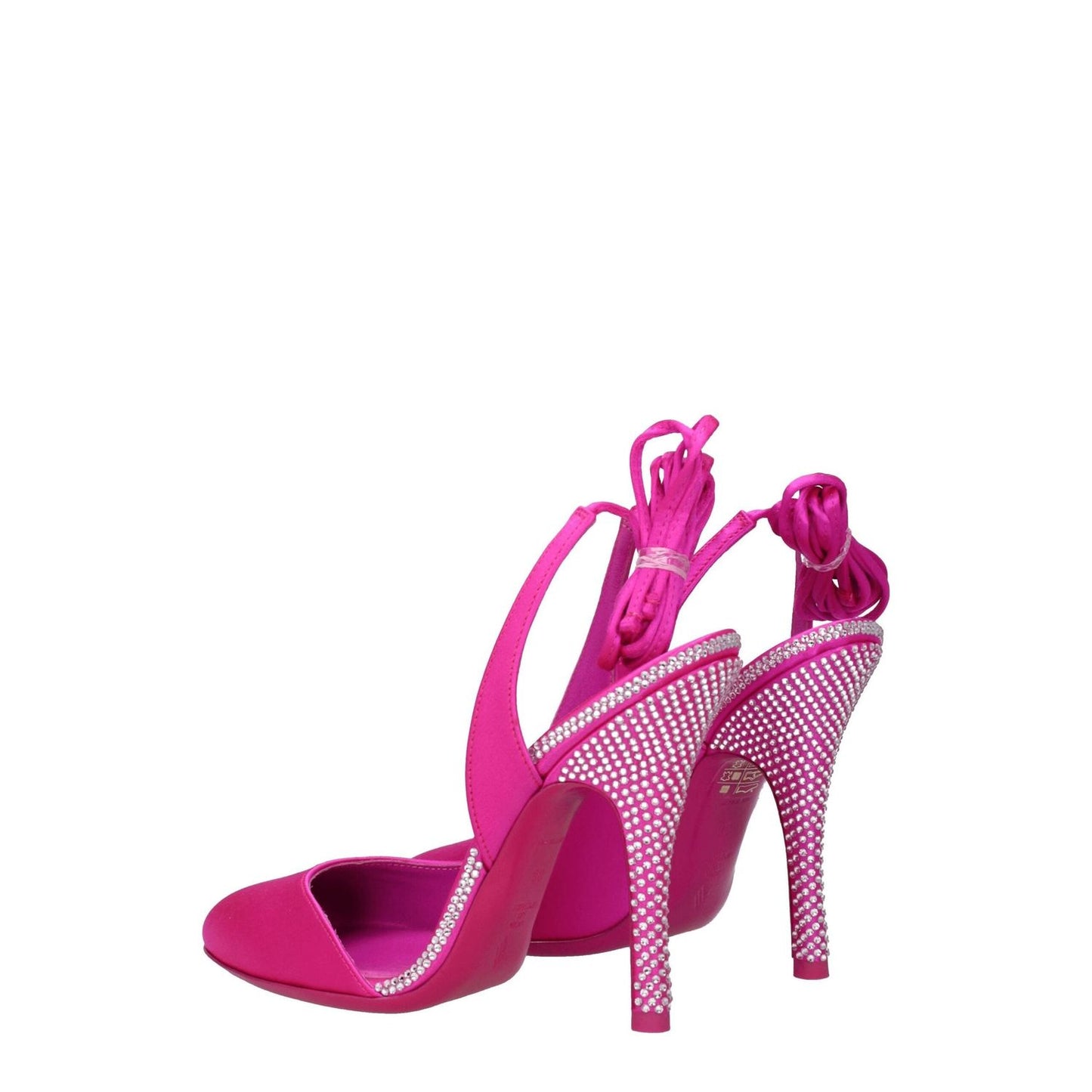 The Attico Pink Satin Stiletto Heels Sandals TH-8547405332745-EU36/US6