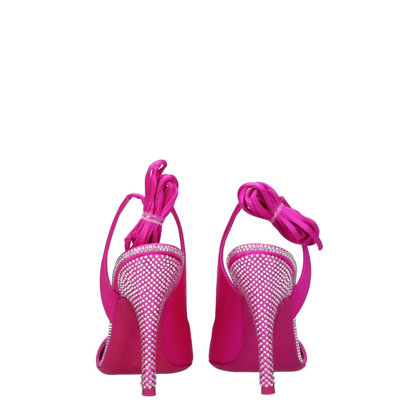 The Attico Pink Satin Stiletto Heels Sandals TH-8547405332745-EU36/US6