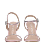 Stuart Weitzman Pink Leather Stiletto Heels Sandals