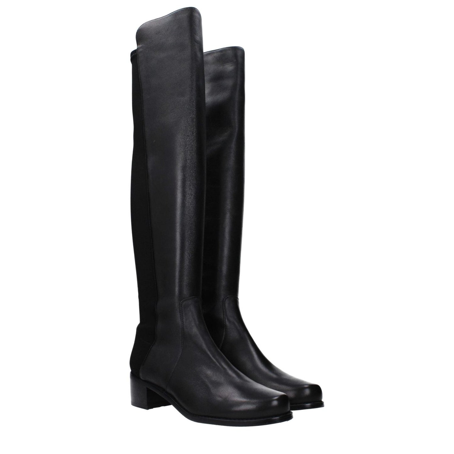 Stuart Weitzman Black Leather Over The Knee ST-15039031935241-EU37.5/US7.5