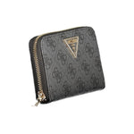 Guess Jeans Black Polyethylene Women Wallet GU-39276