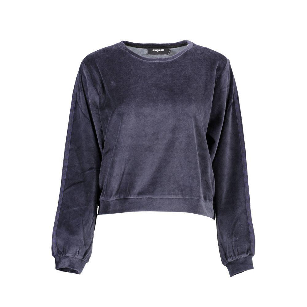 Desigual Blue Cotton Sweater DE-9517-S