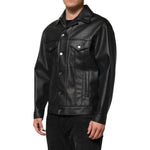 Dolce & Gabbana Black Polyester Button Down Biker Jacket JKT41518-48