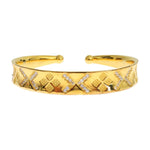 Nialaya CZ Gold Sterling 925 Silver Bangle Bracelet SIG19039-1