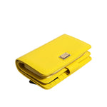 Dolce & Gabbana Yellow Leather Bifold Continental Clutch Wallet BAG4711
