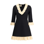 Valentino Wool and silk short Dress VA-7B3VADY01CFTB1-IT42 | L