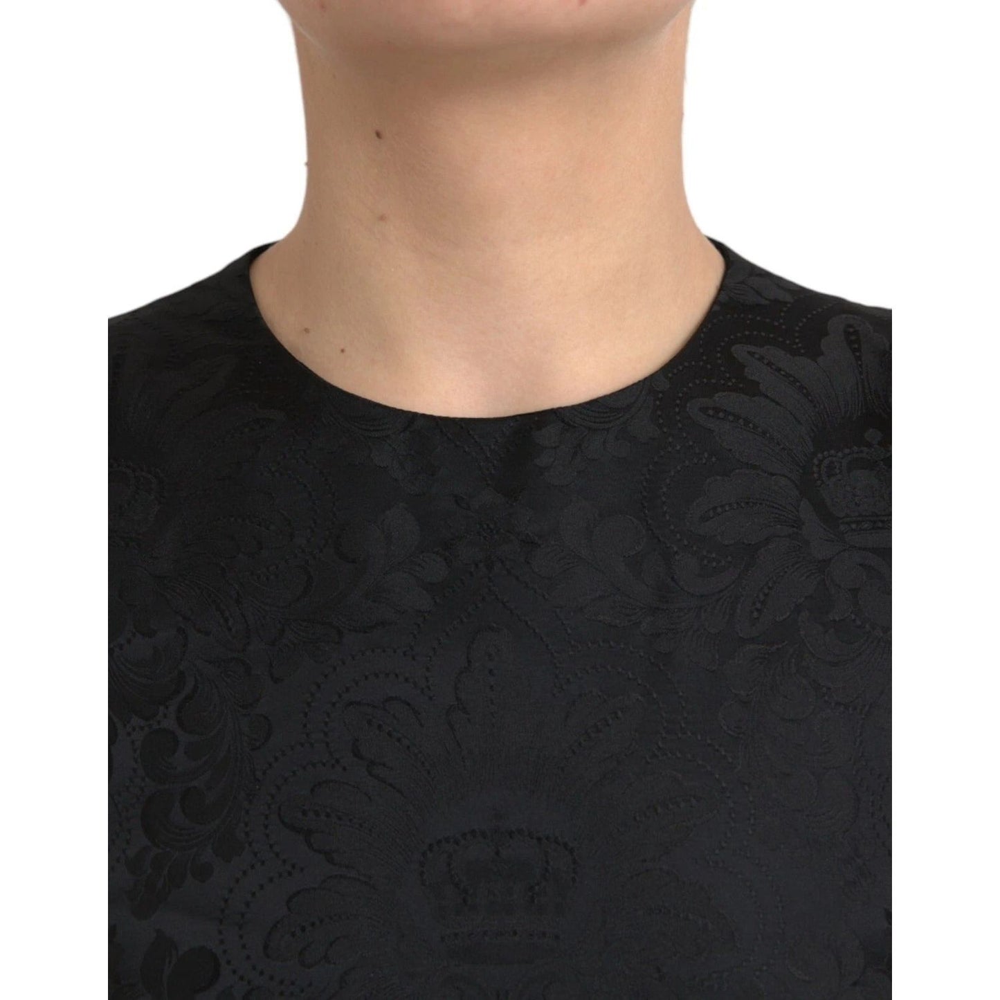 Dolce & Gabbana Black Sleeveless Bodycon A-line Mini Dress DR281164-40