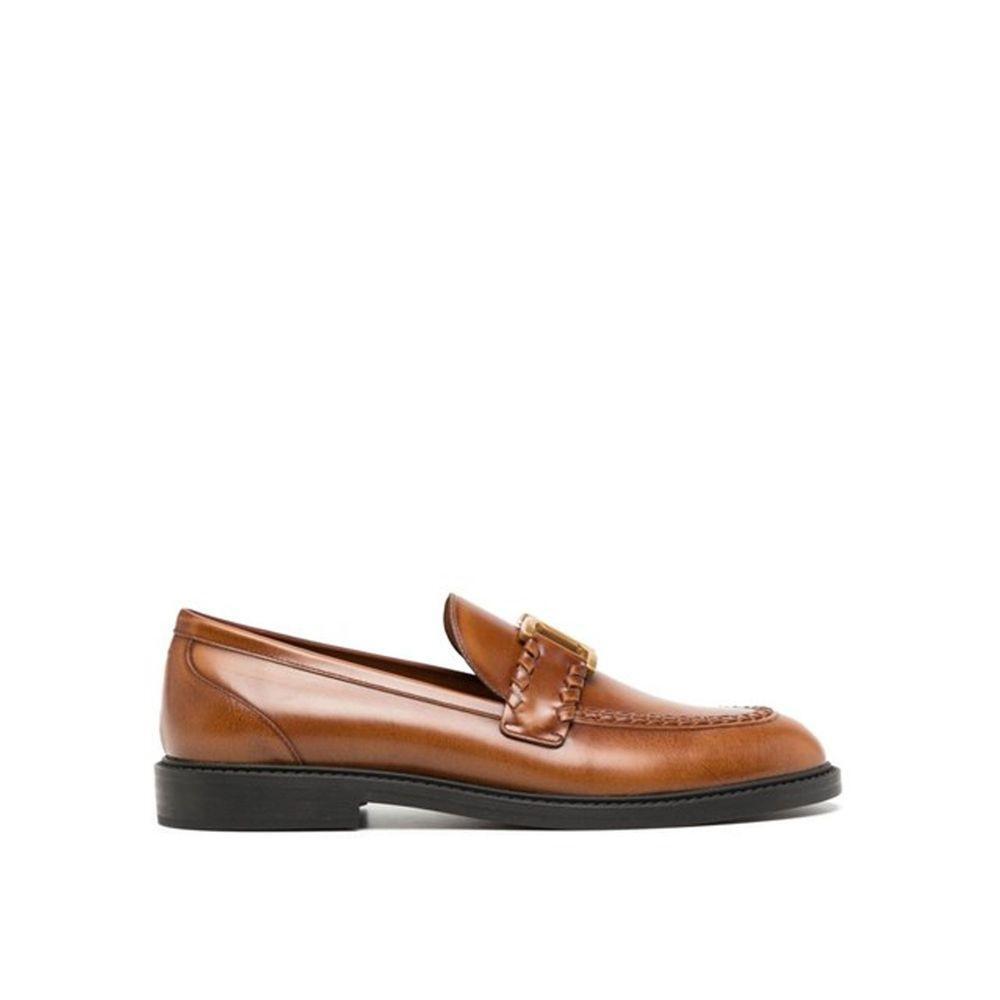 Chloé Chloe Marcie Leather Loafers CH-8844882346196-EU36.5/US6.5