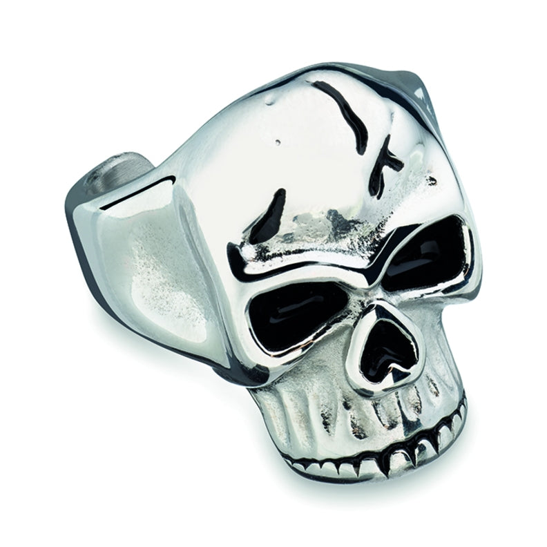 AN JEWELS JEWELRY Mod. AA.R255S-10 silver skull ring with detailed design