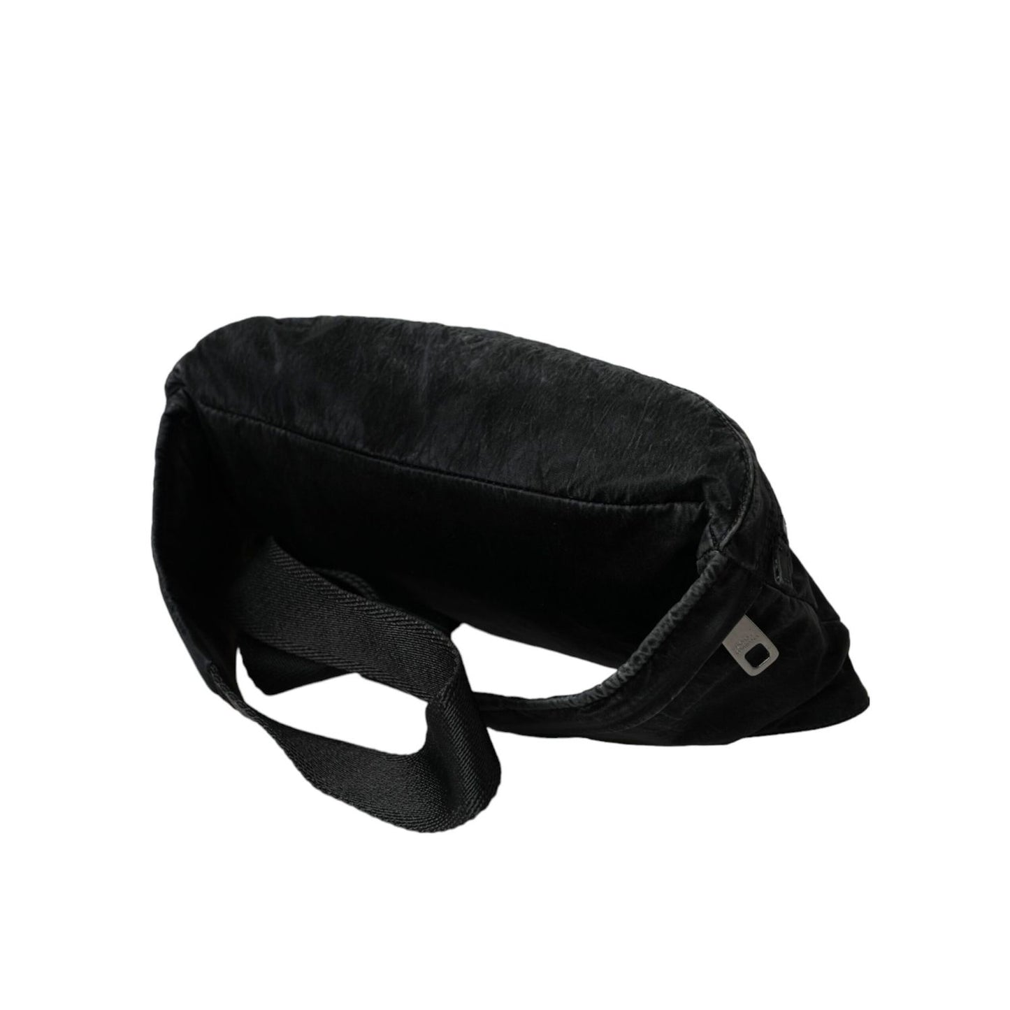 Dolce & Gabbana Black Nylon Logo Plaque Belt Waist Fanny Pack Bag