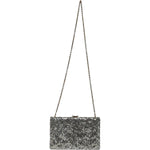 Dolce & Gabbana Silver Sequined Clutch Evening Crossbody Bag BAG4130