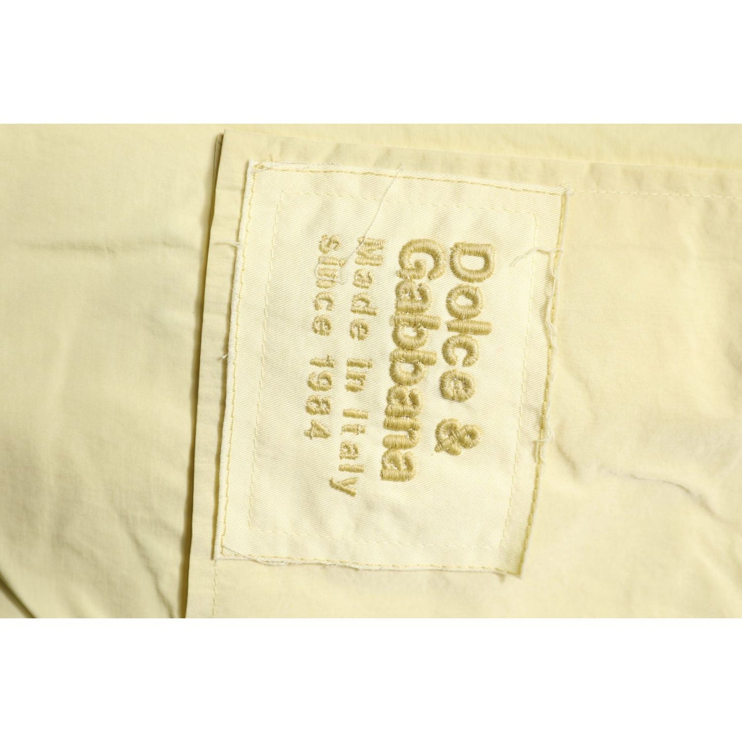 Dolce & Gabbana Yellow Nylon Cargo Chain Men Jogger Pants PAN75193-48