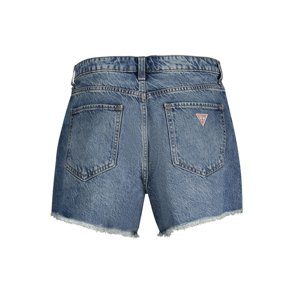 Guess Jeans Blue Cotton Short