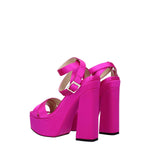 Jimmy Choo Pink Satin Platforms JI-8547462086921-EU36/US6