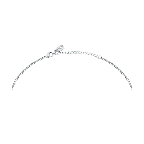 Silver bracelet from LA PETITE STORY JEWELRY Mod. LPS10ASD15 with delicate chain and brand charm.