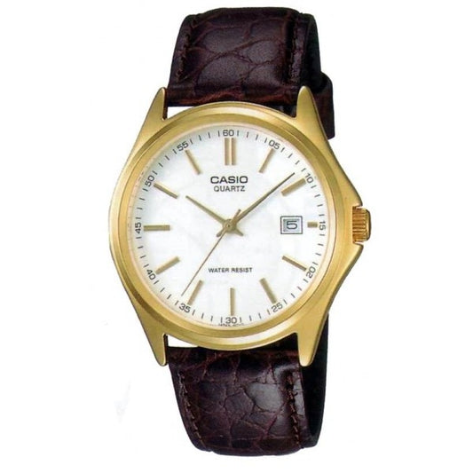 CASIO COLLECTION Mod. DATE LEATHER - WHITE WATCHES
