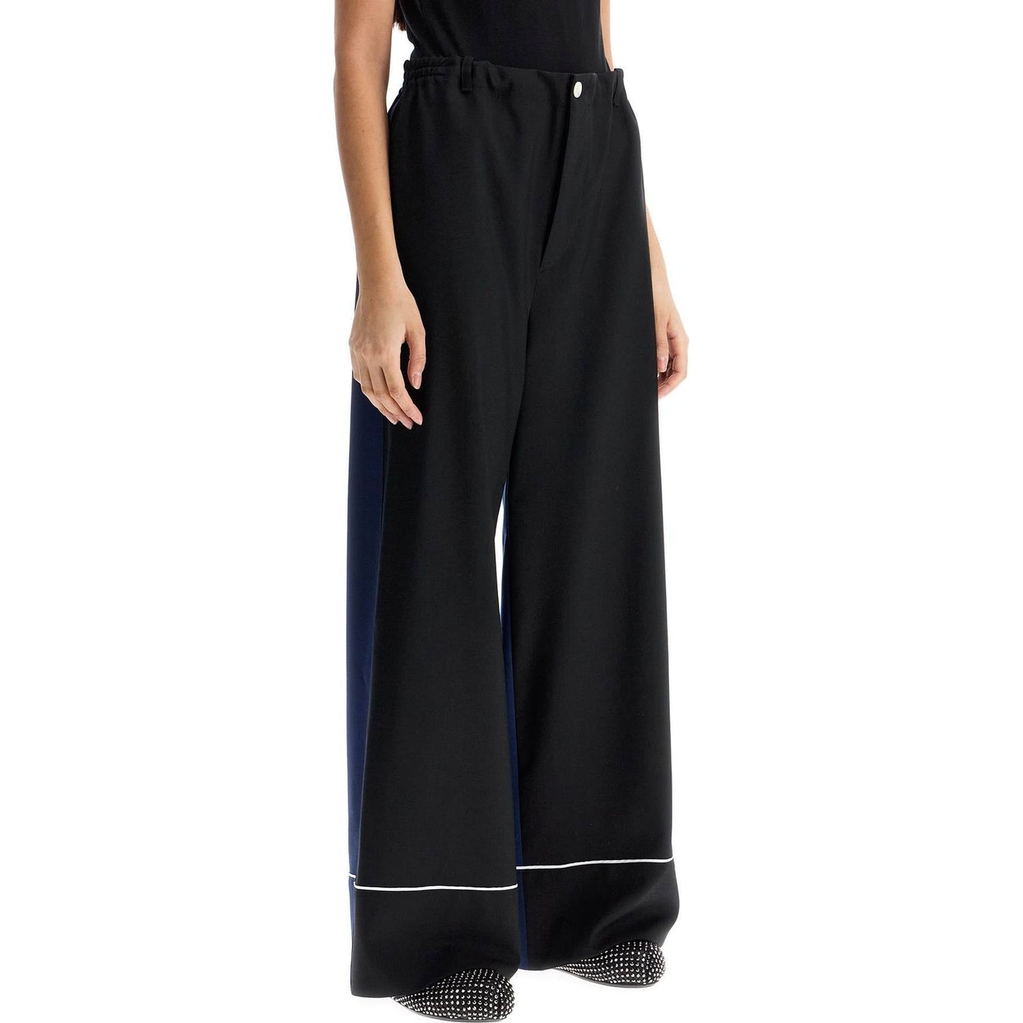 Marni elegant black virgin wool trousers