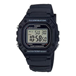 ?CASIO TIMELESS COLLECTION Mod. SPORT ILLUMINATOR WR 50M. ALARM. CHRONOGRAPH - BLACK W-218H-1AVDF