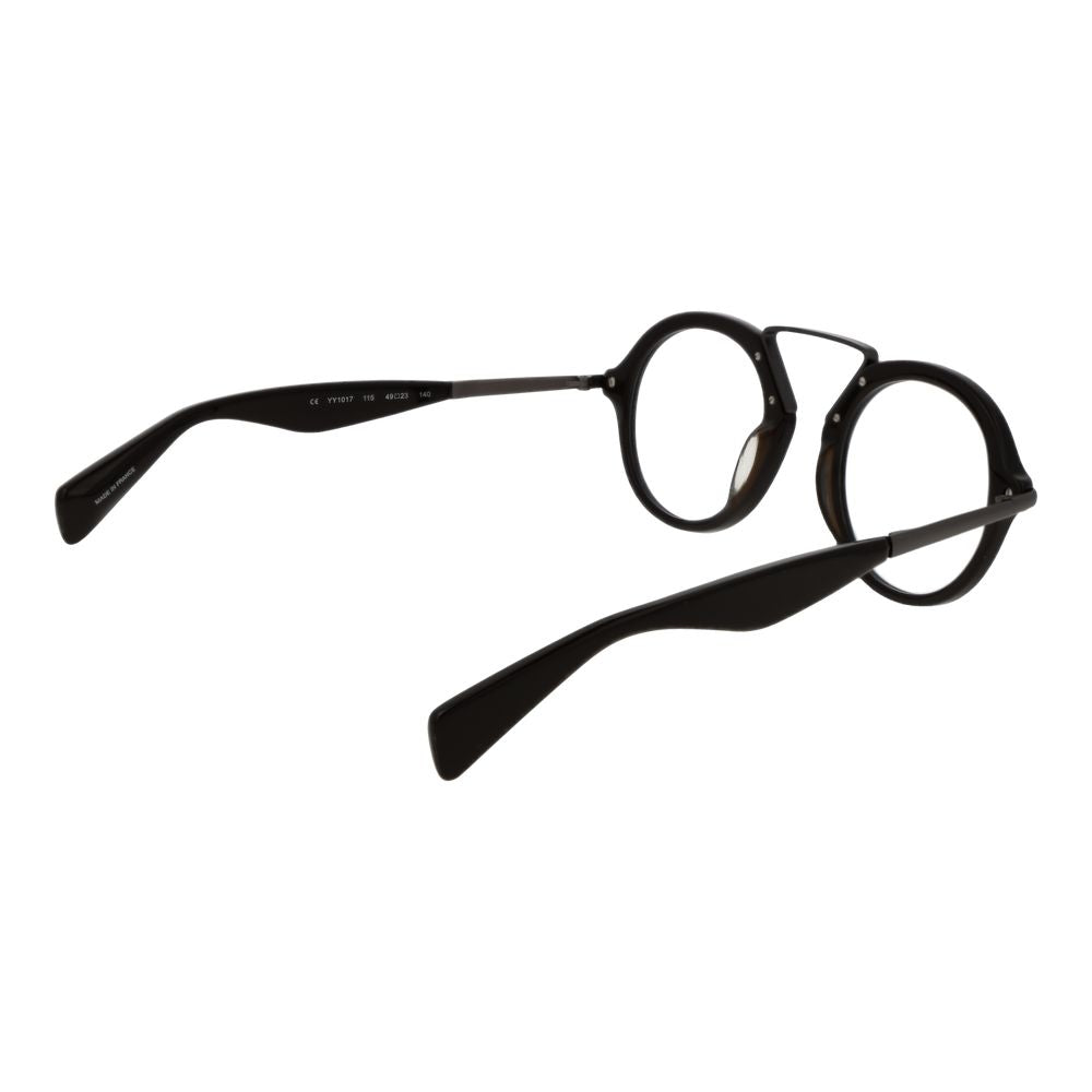 Yohji Yamamoto Brown Plastic Glasses (Frames) in full-rim round style, suitable for men, frame width 145mm, temples length 140mm.