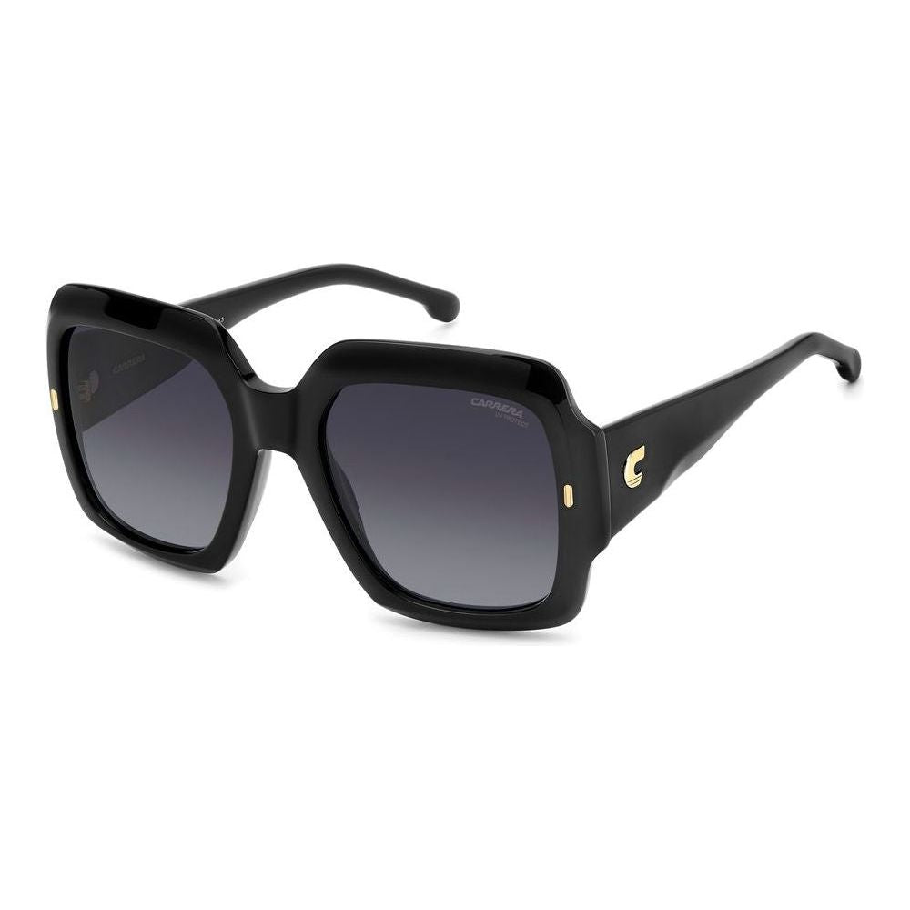 CARRERA 3004_S acetate sunglasses for women; square black frame with gradient lenses, elegant and stylish fashion accessory.