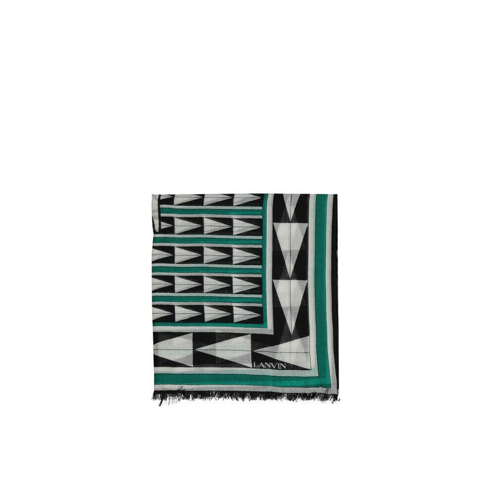 Lanvin Bicolor Wool Foulard